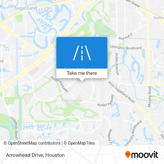 Arrowhead Drive map
