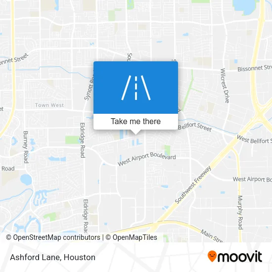 Ashford Lane map