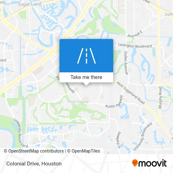 Colonial Drive map
