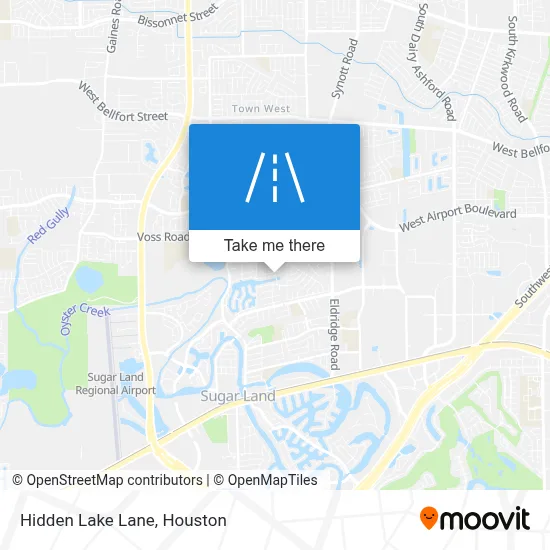 Hidden Lake Lane map