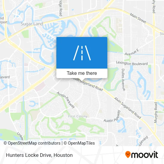 Hunters Locke Drive map