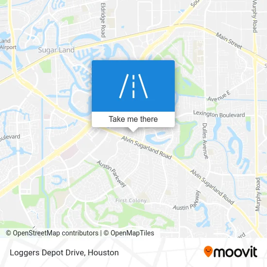 Loggers Depot Drive map