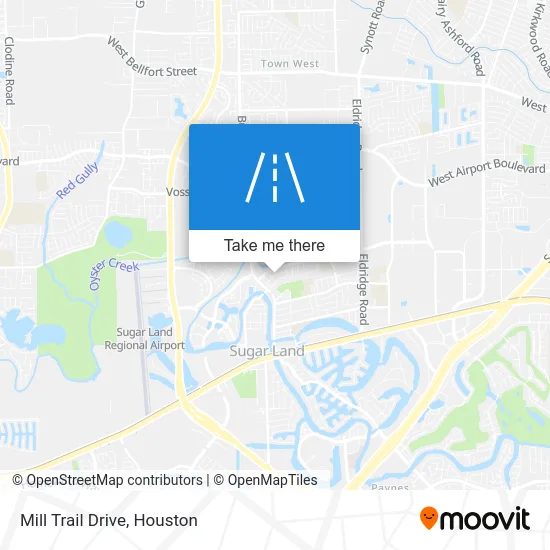 Mill Trail Drive map