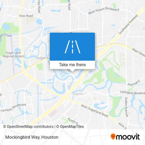 Mockingbird Way map