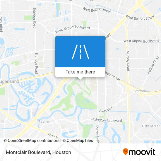 Montclair Boulevard map