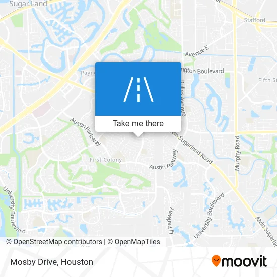 Mosby Drive map