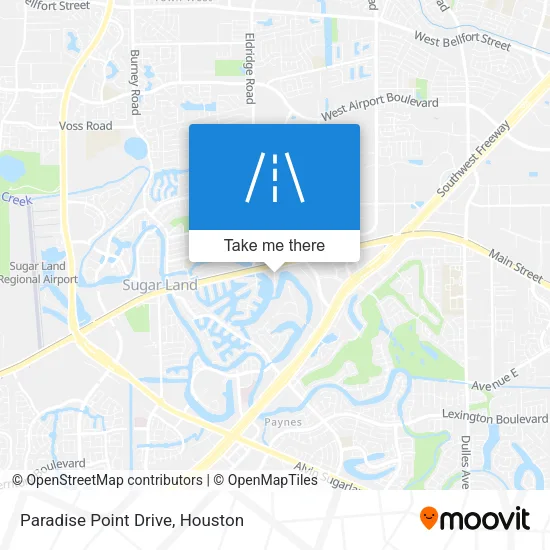 Paradise Point Drive map