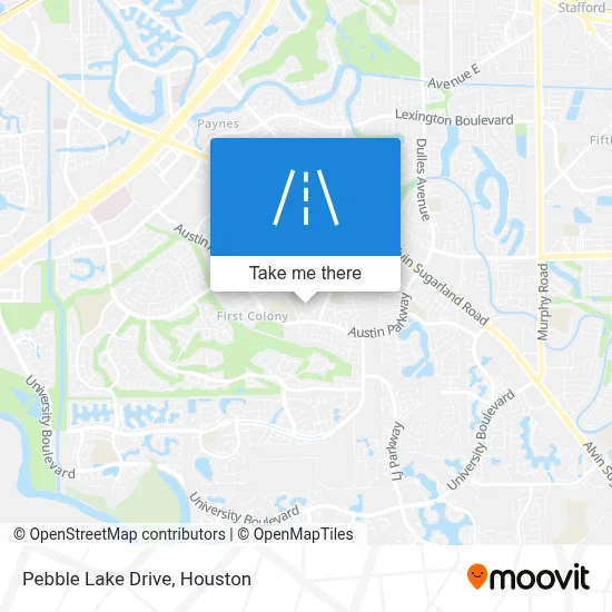 Pebble Lake Drive map