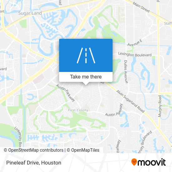 Pineleaf Drive map