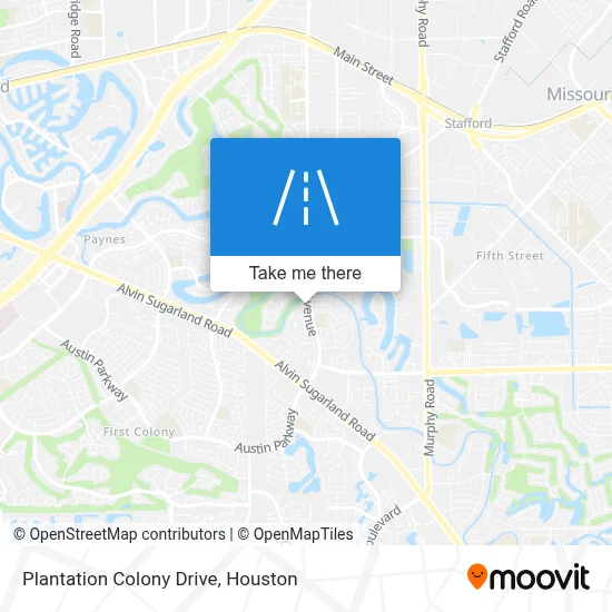 Plantation Colony Drive map