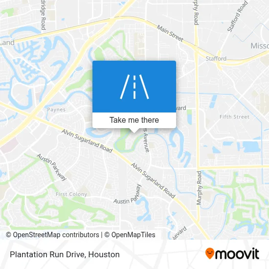 Plantation Run Drive map