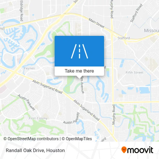 Randall Oak Drive map