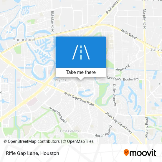 Rifle Gap Lane map