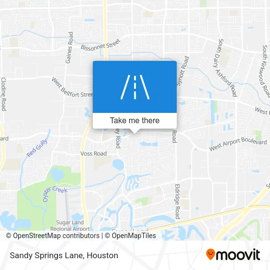 Sandy Springs Lane map