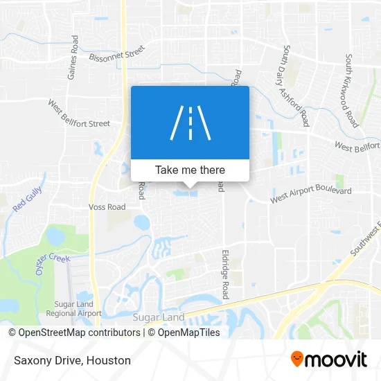 Saxony Drive map