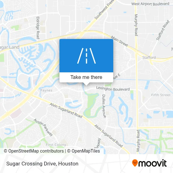 Sugar Crossing Drive map