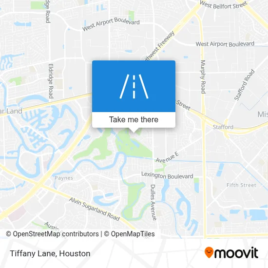 Tiffany Lane map