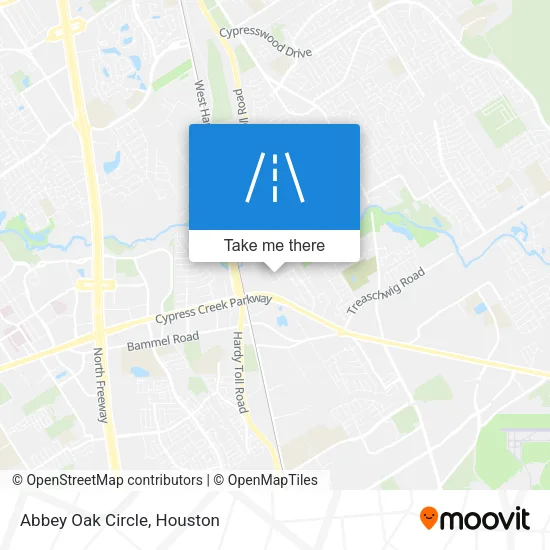 Abbey Oak Circle map
