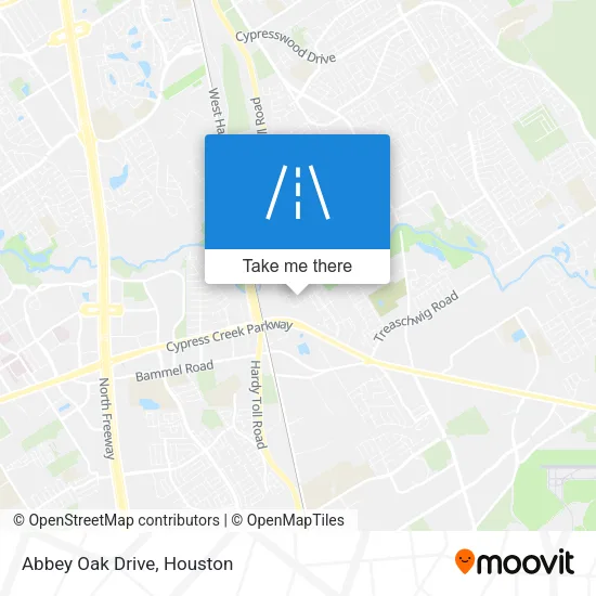 Abbey Oak Drive map