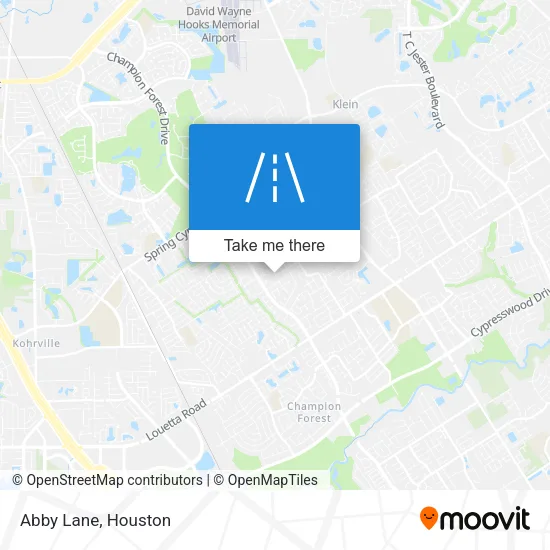 Abby Lane map