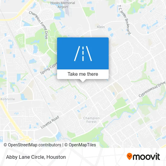 Abby Lane Circle map