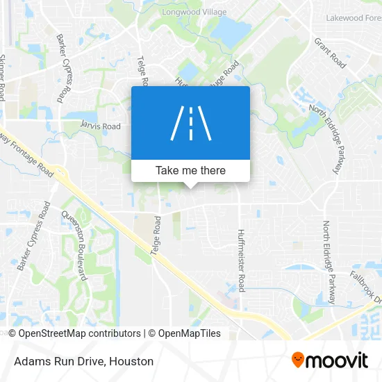 Adams Run Drive map
