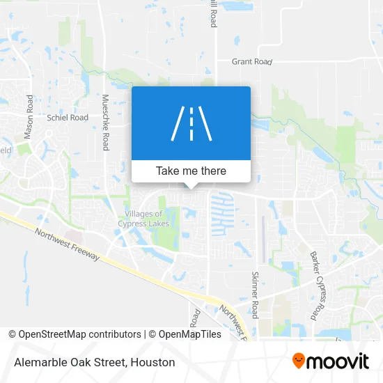 Alemarble Oak Street map