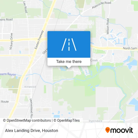Alex Landing Drive map
