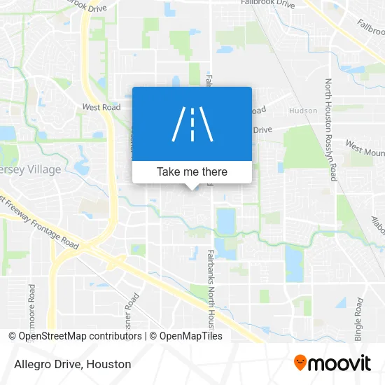 Allegro Drive map