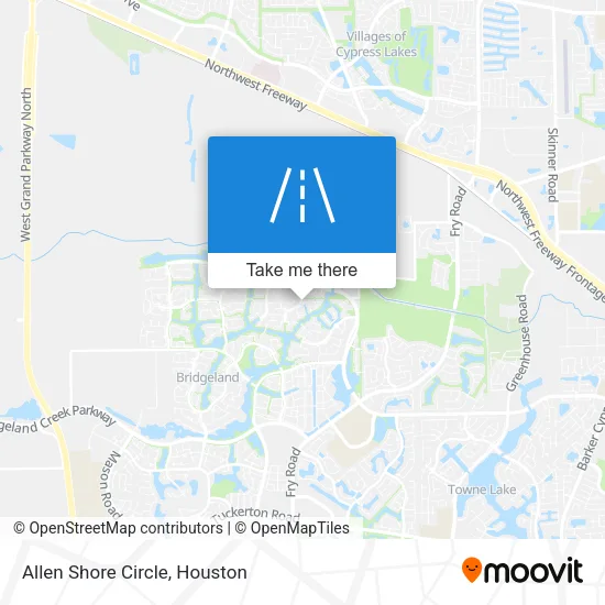 Allen Shore Circle map
