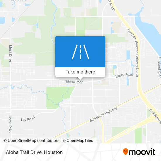Aloha Trail Drive map