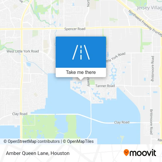 Amber Queen Lane map