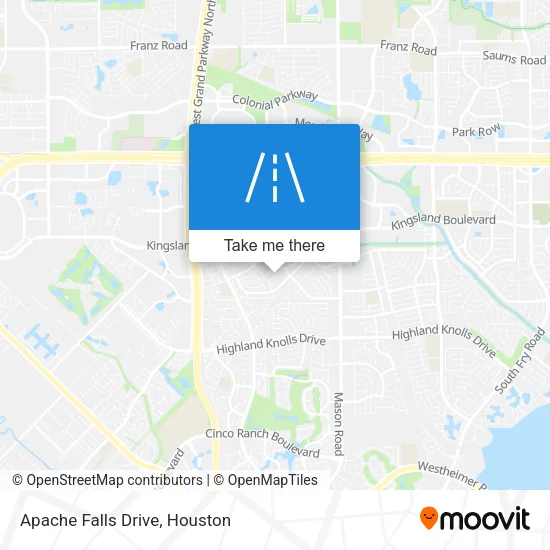 Apache Falls Drive map