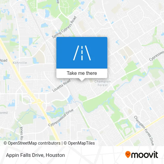 Appin Falls Drive map
