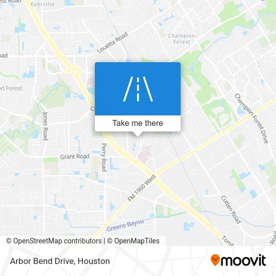 Arbor Bend Drive map
