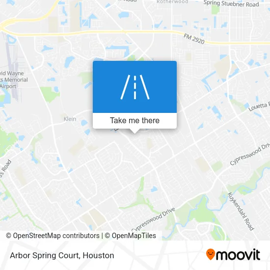 Arbor Spring Court map