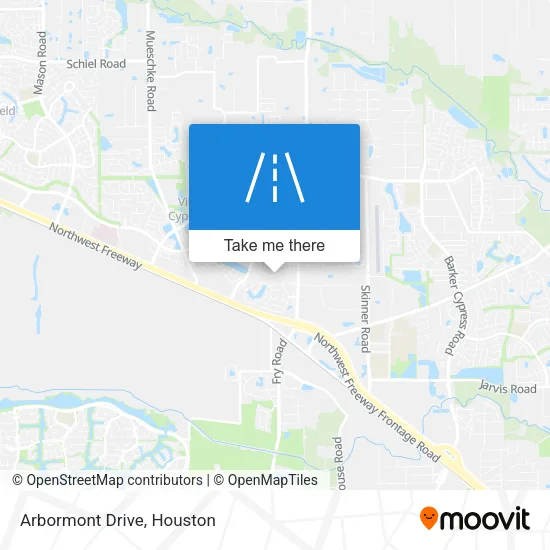 Arbormont Drive map