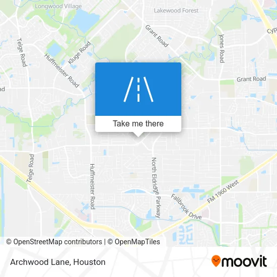 Archwood Lane map