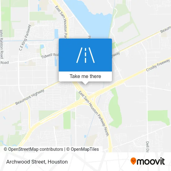 Archwood Street map