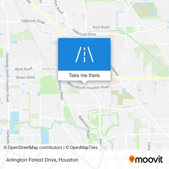 Arlington Forest Drive map