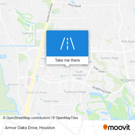 Armor Oaks Drive map