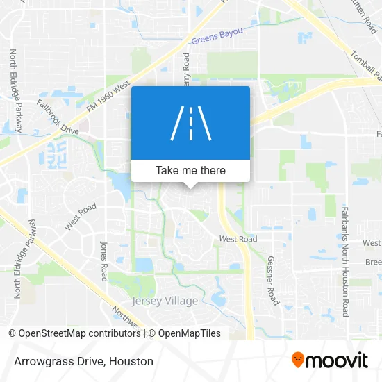 Arrowgrass Drive map