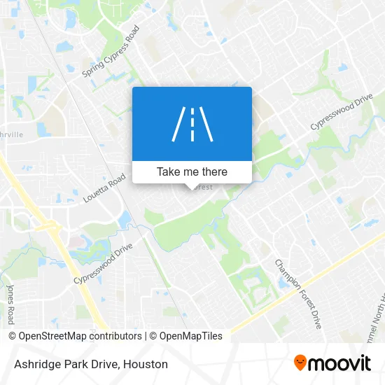 Ashridge Park Drive map