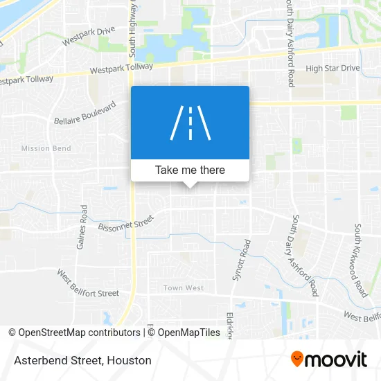 Asterbend Street map