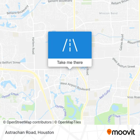 Astrachan Road map