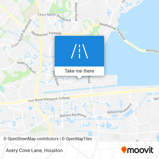Avery Cove Lane map