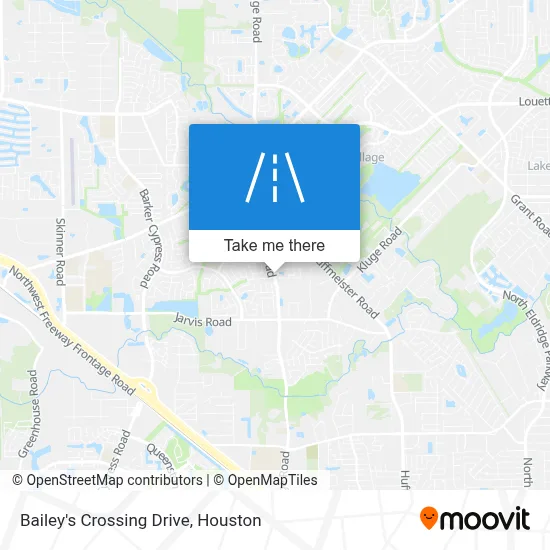 Bailey's Crossing Drive map