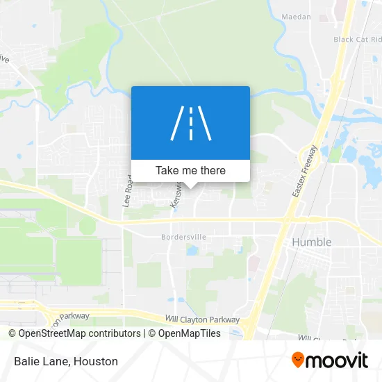 Balie Lane map