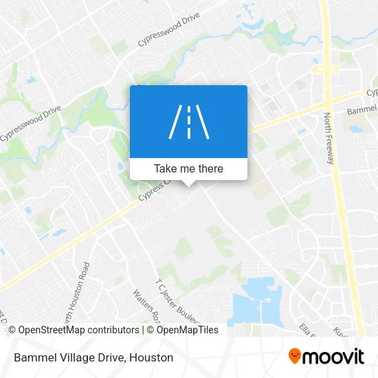 Bammel Village Drive map