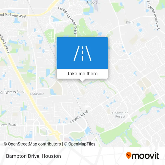 Bampton Drive map